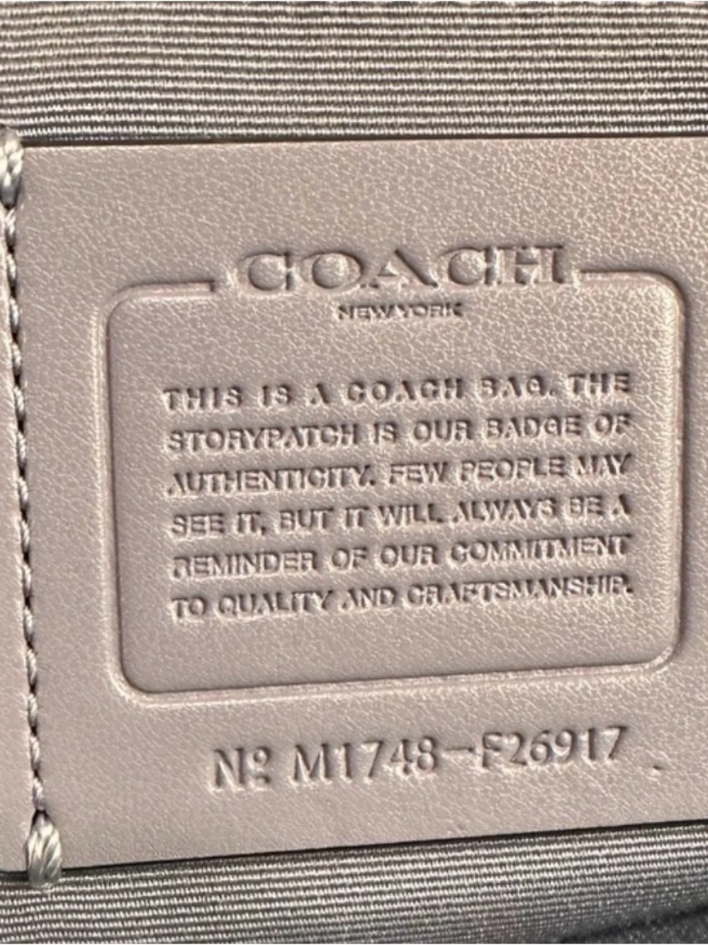 Coach f26917 Kelsey Slate Blue Gray small purse leather w/strap w/dust bag